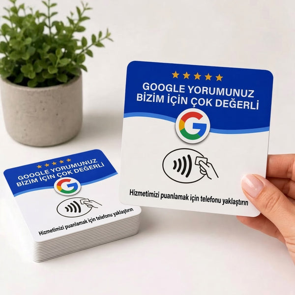 NFC'li Google Yorum Kartı